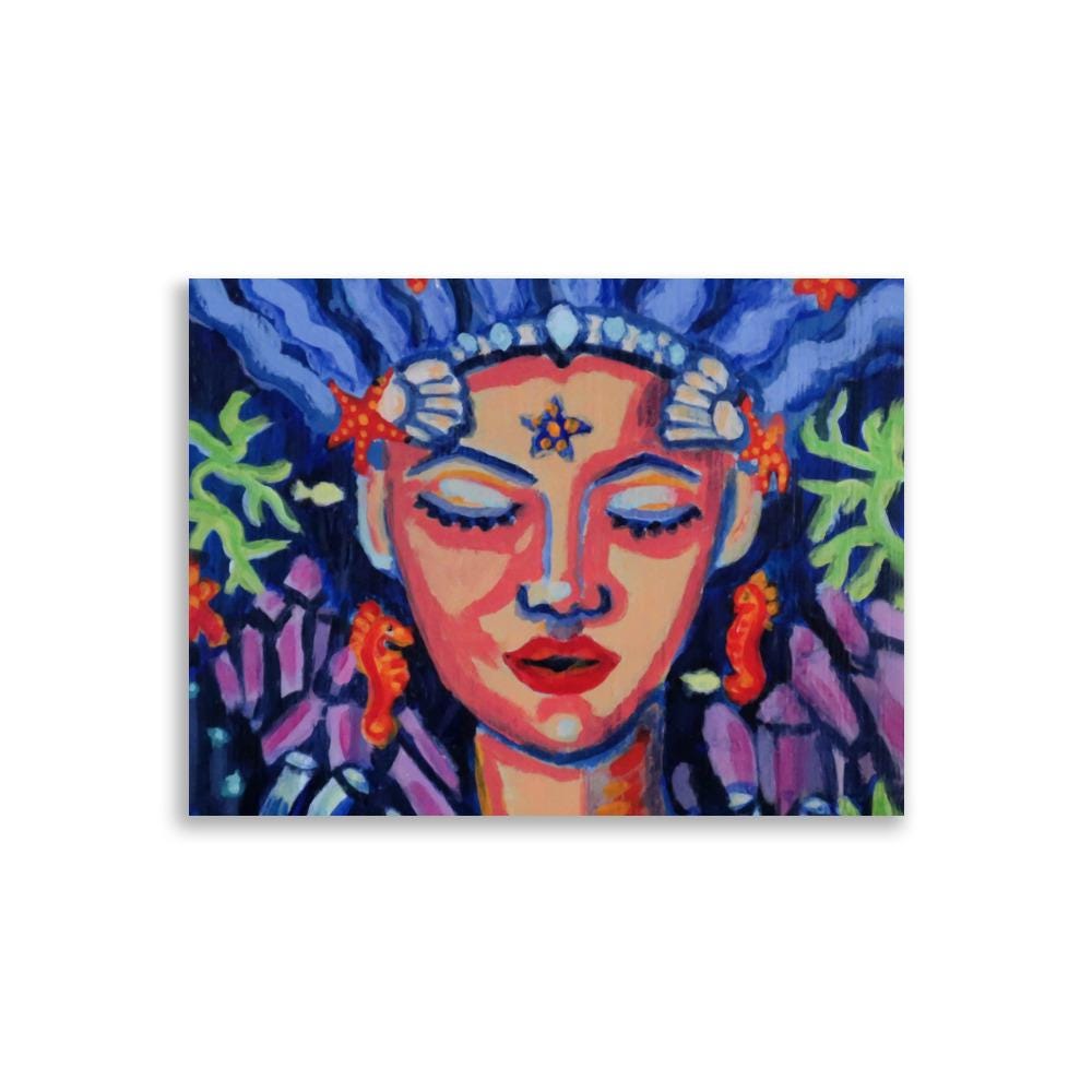 Crystal Sea Goddess Poster