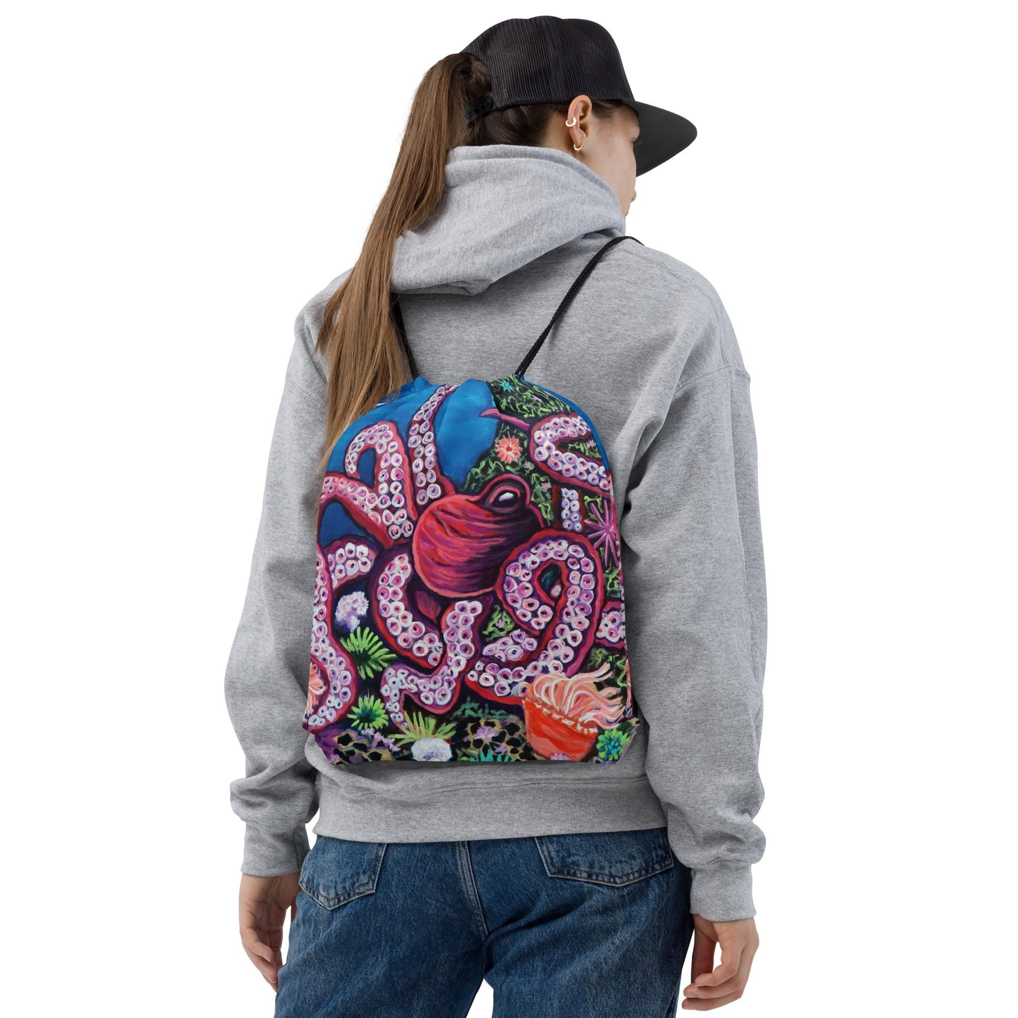 Octopus Drawstring bag