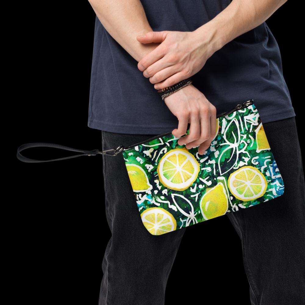 Italian-Inspired Lemon Crossbody Bag – Faux Leather, Adjustable Strap, Amalfi Coast Style, Amalficore, Tutti Fruiti, Tropical Getaway