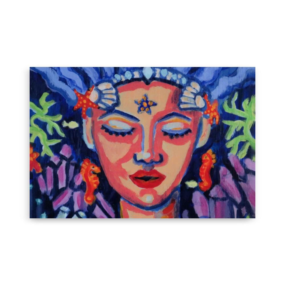 Crystal Sea Goddess Poster