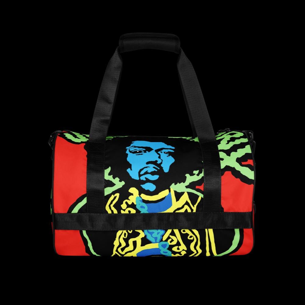Jimi Hendrix All-over print gym or travel bag