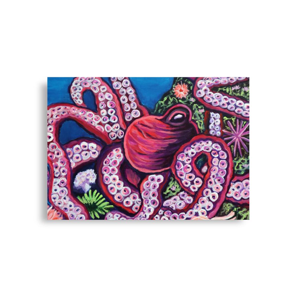 Octopus Wall Art Print – Ocean-Inspired Tentacle Illustration – Nautical Home Decor – Gift for Marine Life Enthusiasts