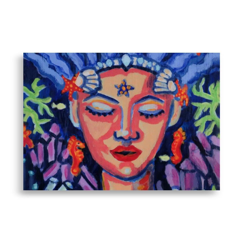 Crystal Sea Goddess Poster